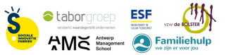 Sociale Innovatiefabriek, Taborgroep, Antwerp Management School, Familiehulp, De Bolster, ESF